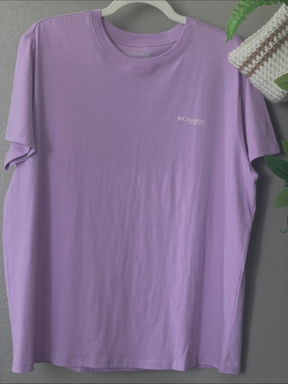 Columbia Light Purple Crew Neck Tee